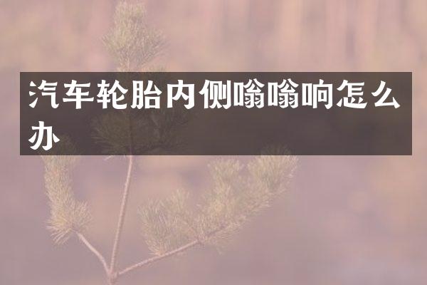汽车轮胎内侧嗡嗡响怎么办