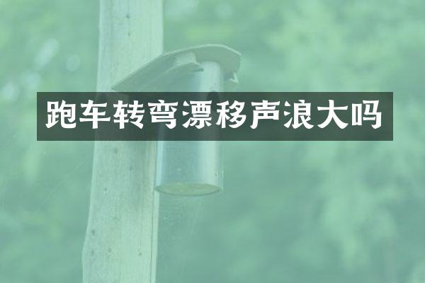跑车转弯漂移声浪大吗