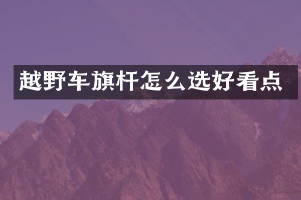 越野车旗杆怎么选好看点