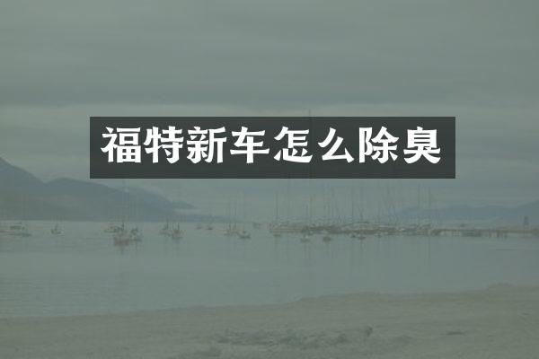 福特新车怎么除臭