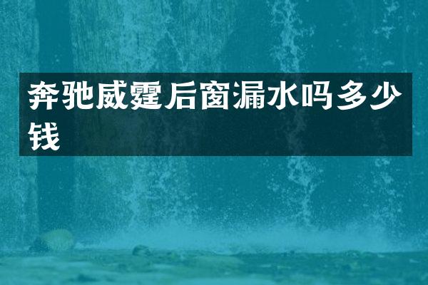 奔驰威霆后窗漏水吗多少钱