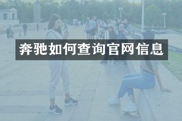 奔驰如何查询官网信息