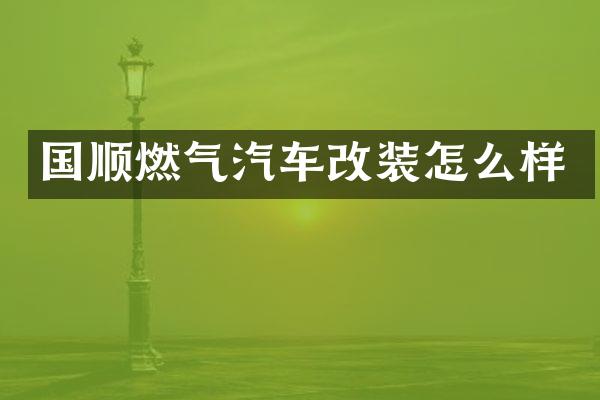 国顺燃气汽车改装怎么样