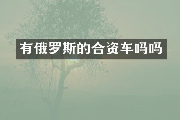 有俄罗斯的合资车吗吗