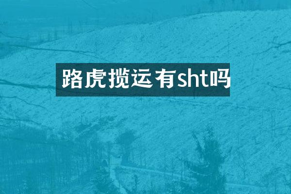 路虎揽运有sht吗