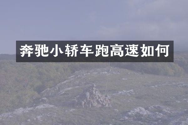 奔驰小轿车跑高速如何