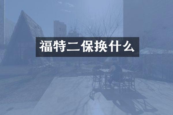 福特二保换什么