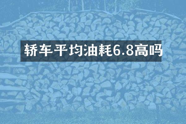 轿车平均油耗6.8高吗