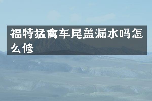 福特猛禽车尾盖漏水吗怎么修
