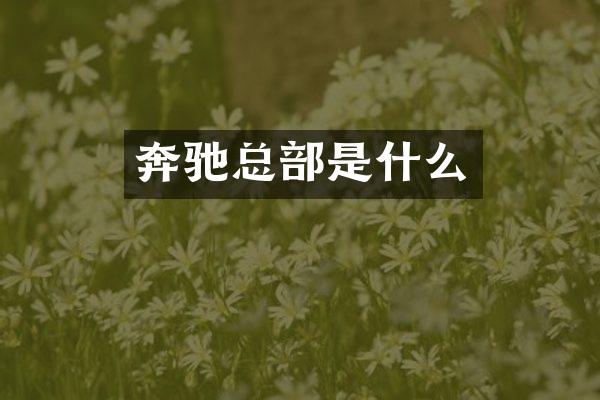 奔驰总部是什么