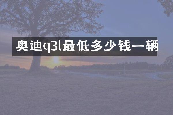 奥迪q3l最低多少钱一辆