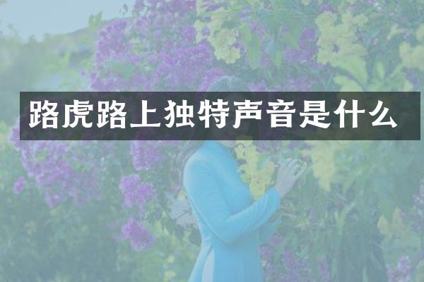 路虎路上独特声音是什么