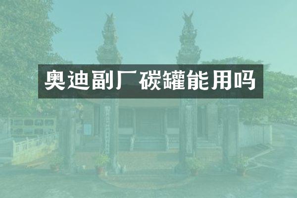 奥迪副厂碳罐能用吗