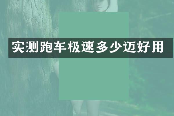 实测跑车极速多少迈好用