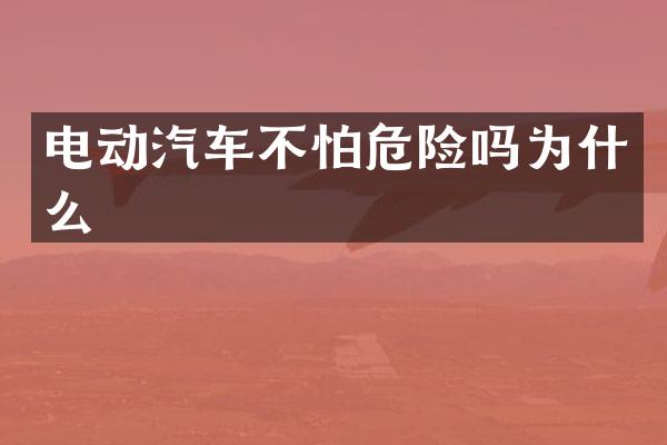 电动汽车不怕危险吗为什么