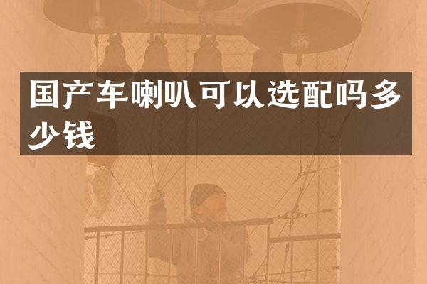 国产车喇叭可以选配吗多少钱