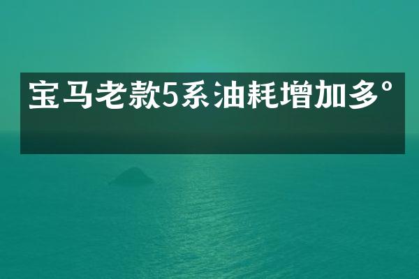 宝马老款5系油耗增加多少