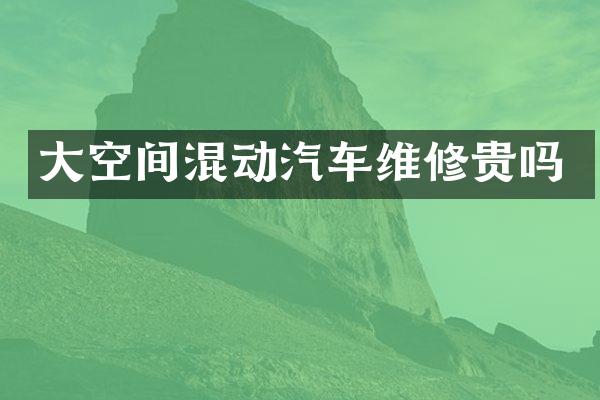 大空间混动汽车维修贵吗