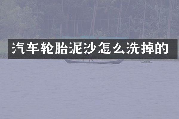 汽车轮胎泥沙怎么洗掉的