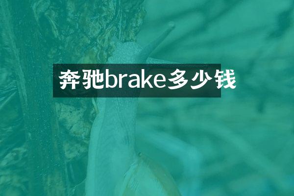 奔驰brake多少钱