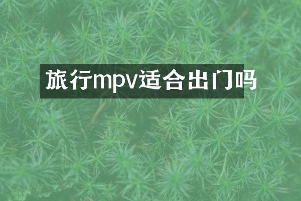 旅行mpv适合出门吗