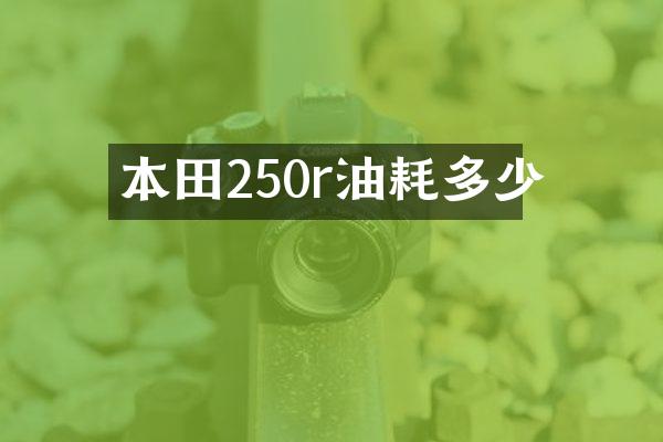 本田250r油耗多少