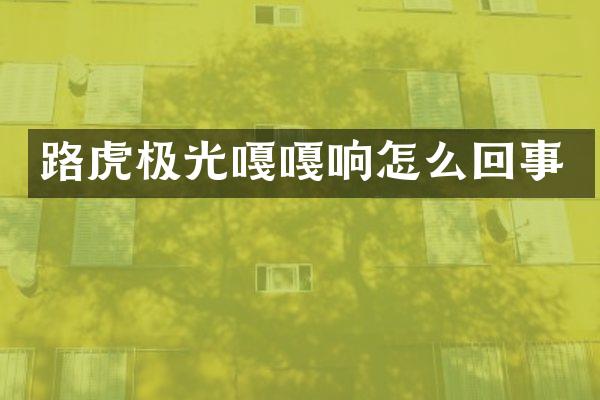 路虎极光嘎嘎响怎么回事