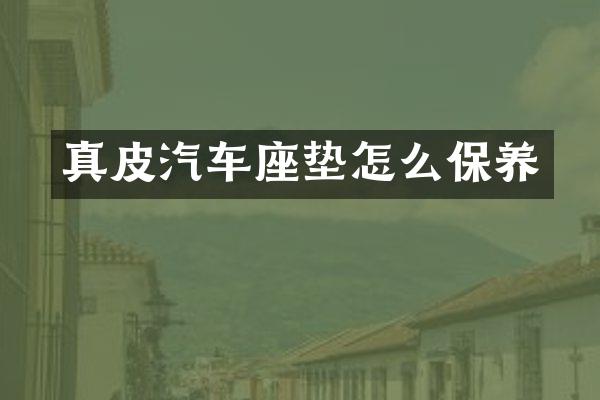 真皮汽车座垫怎么保养