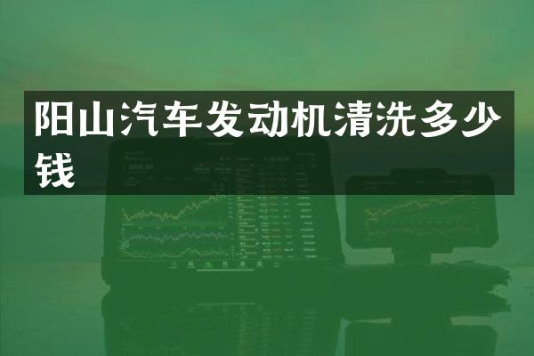 阳山汽车发动机清洗多少钱