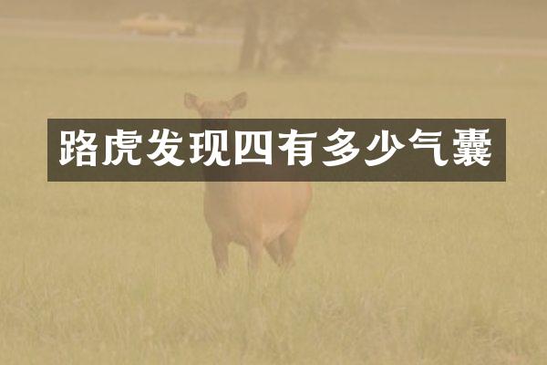 路虎发现四有多少气囊