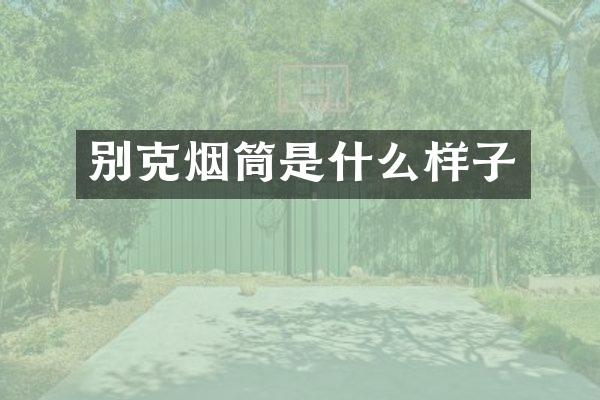 别克烟筒是什么样子