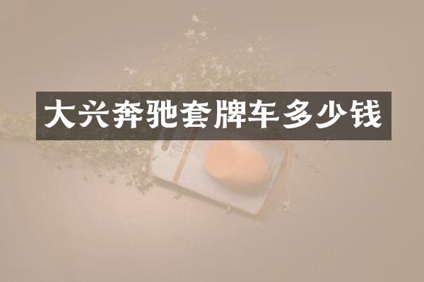 大兴奔驰套牌车多少钱