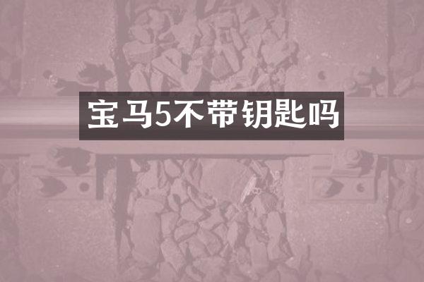 宝马5不带钥匙吗