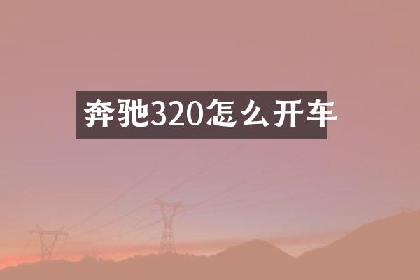 奔驰320怎么开车