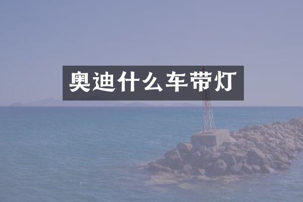 奥迪什么车带灯