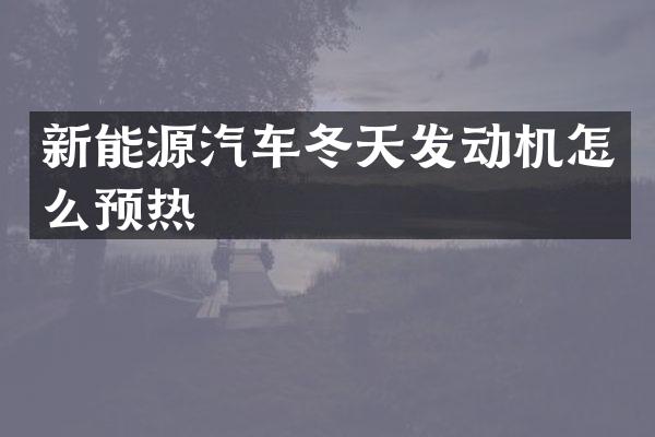 新能源汽车冬天发动机怎么预热