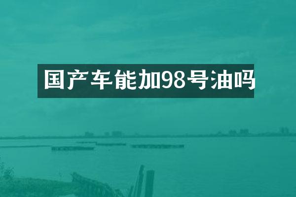 国产车能加98号油吗