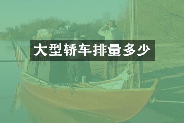大型轿车排量多少