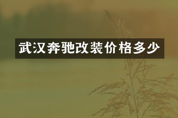 武汉奔驰改装价格多少