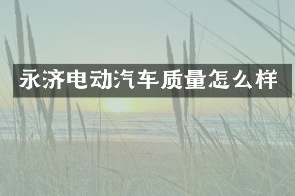 永济电动汽车质量怎么样