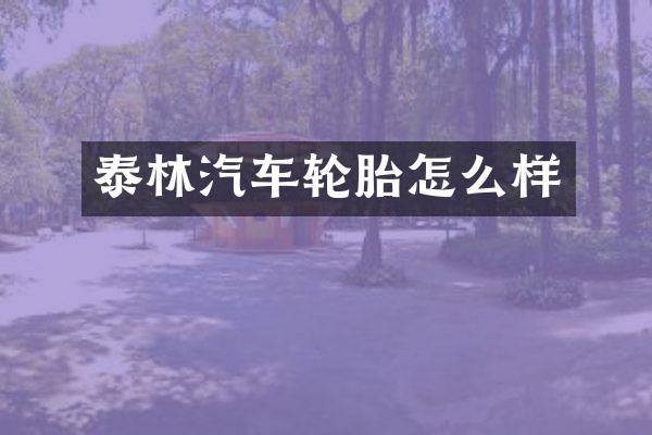 泰林汽车轮胎怎么样