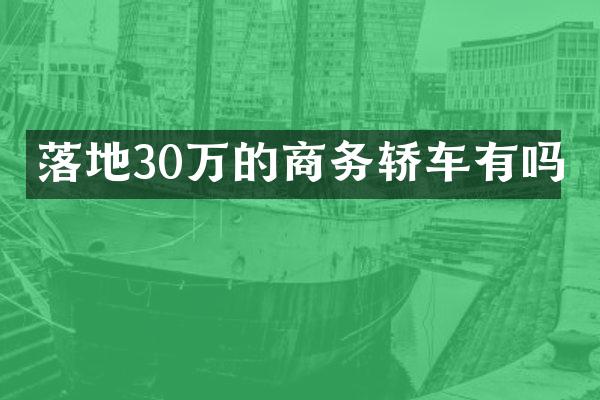 落地30万的商务轿车有吗