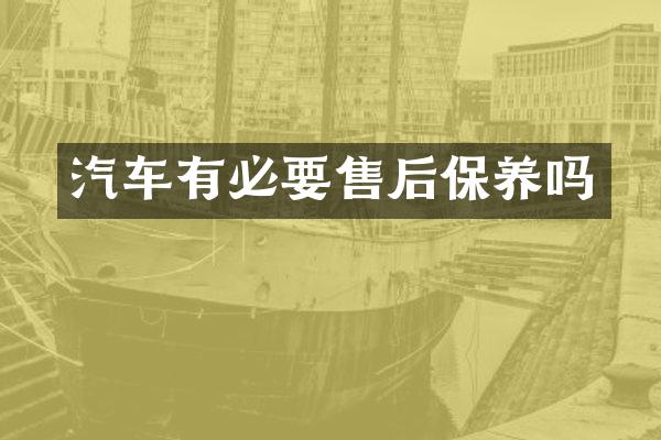 汽车有必要售后保养吗