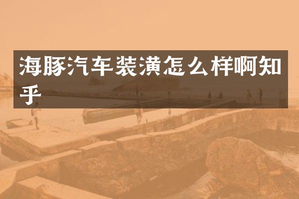 海豚汽车装潢怎么样啊知乎