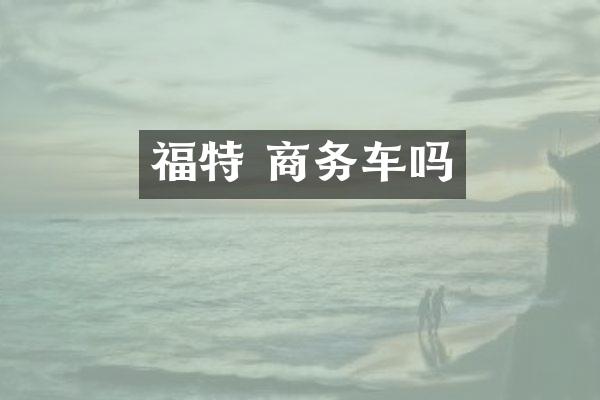 福特 商务车吗