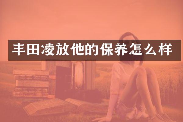 丰田凌放他的保养怎么样