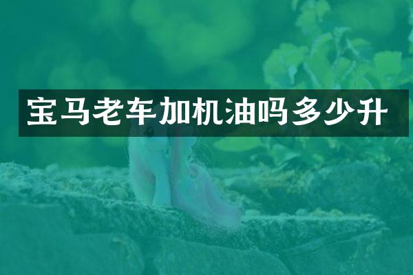 宝马老车加机油吗多少升