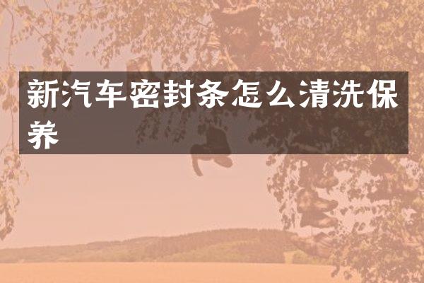 新汽车密封条怎么清洗保养