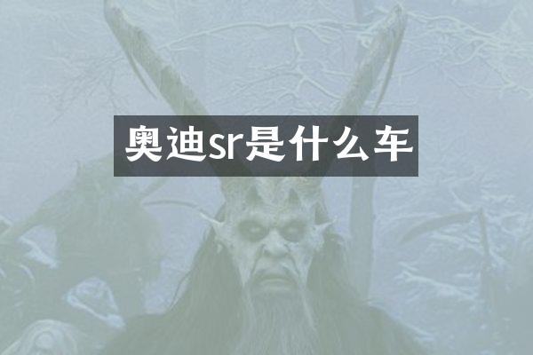 奥迪sr是什么车