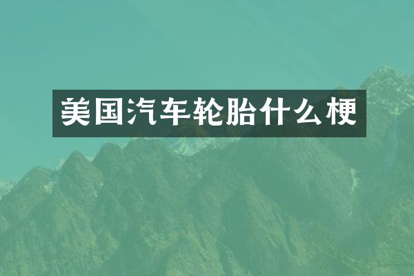 美国汽车轮胎什么梗